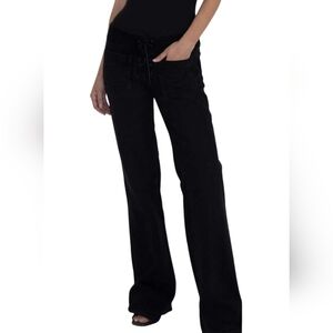 EB Denim Lace-Up Low Rise Straight Leg Jeans...Size 30